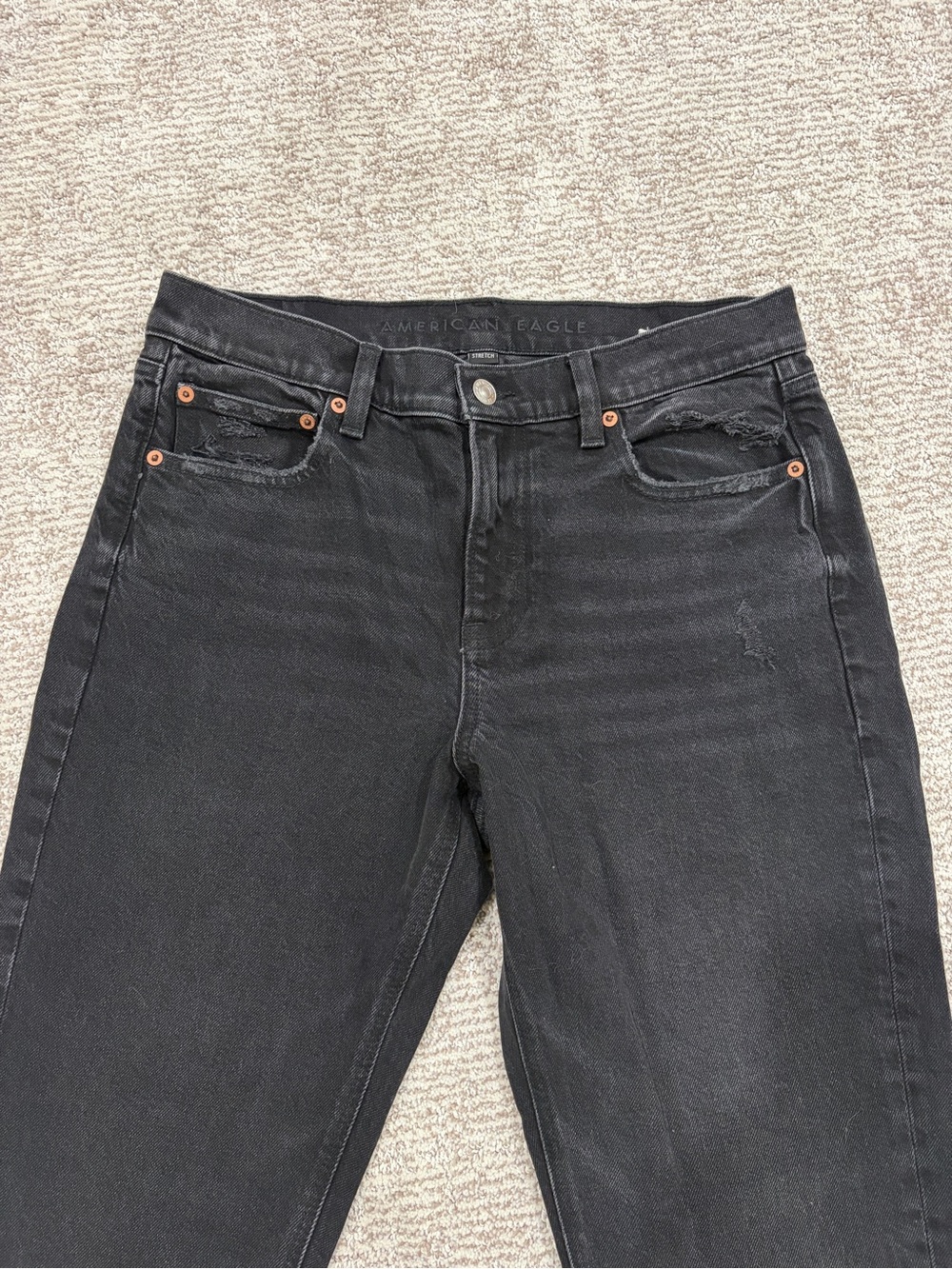 American Eagle Outfitters Black High-Rise Jeans | Tall Friendly!